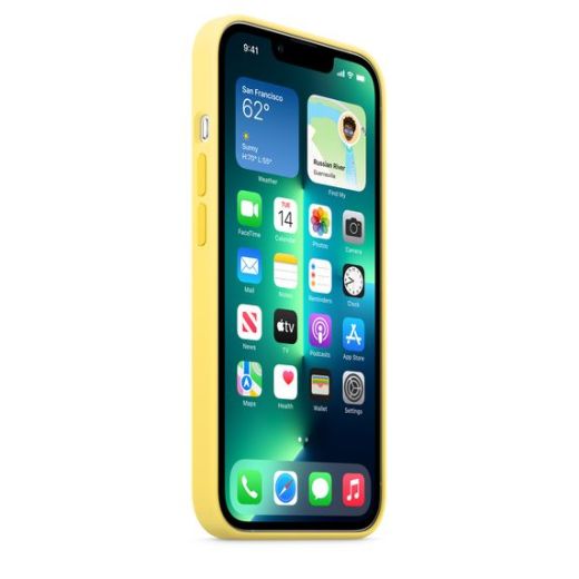 Оригинальный силиконовый чехол Apple Silicone Case with MagSafe Lenon Zest (MN6A3) для iPhone 13 Pro Max