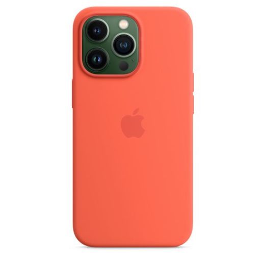 Оригинальный силиконовый чехол Apple Silicone Case with MagSafe Nectarine (MN6D3) для iPhone 13 Pro Max