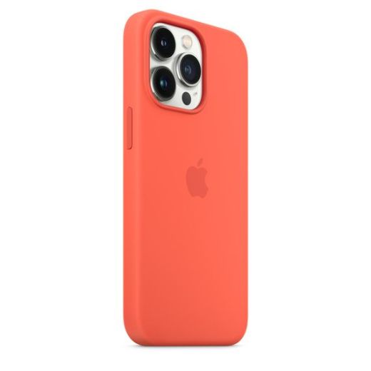 Оригинальный силиконовый чехол Apple Silicone Case with MagSafe Nectarine (MN6D3) для iPhone 13 Pro Max