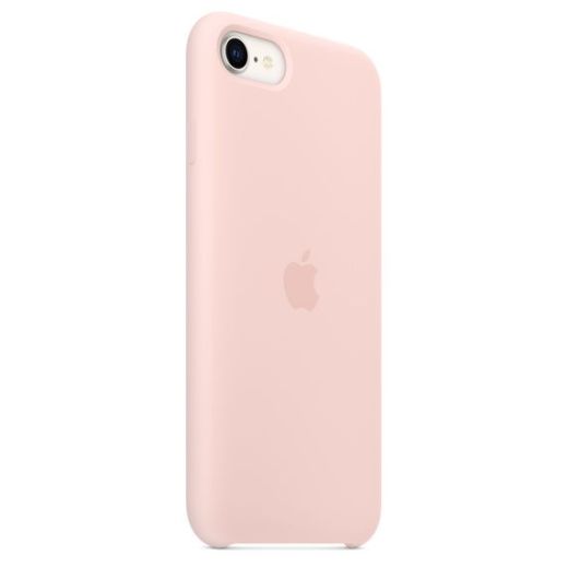 Оригинальный силиконовый чехол Apple Silicone Case Chalk Pink (MN6G3) для iPhone SE (2022)