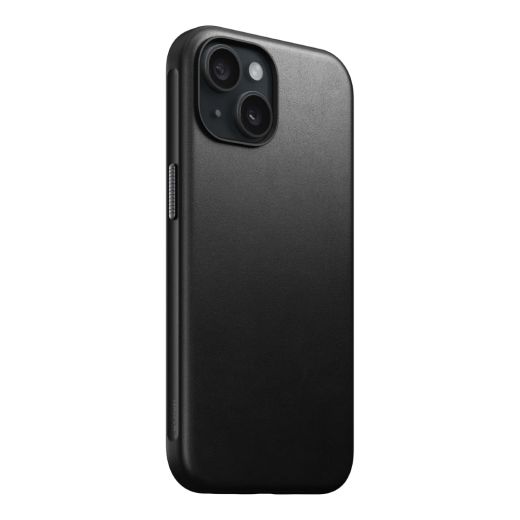 Кожаный чехол Nomad Modern Leather Case Black для iPhone 15