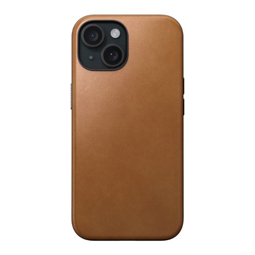 Кожаный чехол Nomad Modern Leather Case English Tan для iPhone 15