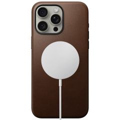 Кожаный чехол Nomad Modern Leather Case Brown для iPhone 15 Pro