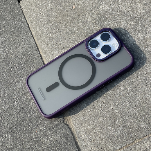 Чохол Momax Hybrid Magnetic Protective Purple для iPhone 14 Pro (CPAP22MU)