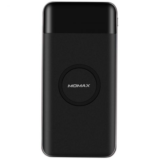 Повербанк MOMAX iPower Air Wireless Charging Pad + Power Bank 10000mAh Black