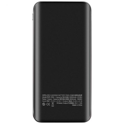 Повербанк MOMAX iPower Air Wireless Charging Pad + Power Bank 10000mAh Black