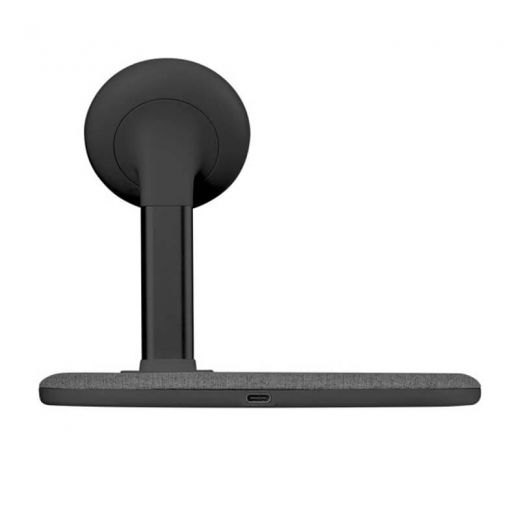 Док-станция 2 в 1 Momax Q.Mag Dual Magnetic Wireless Charging Stand Dark Grey 