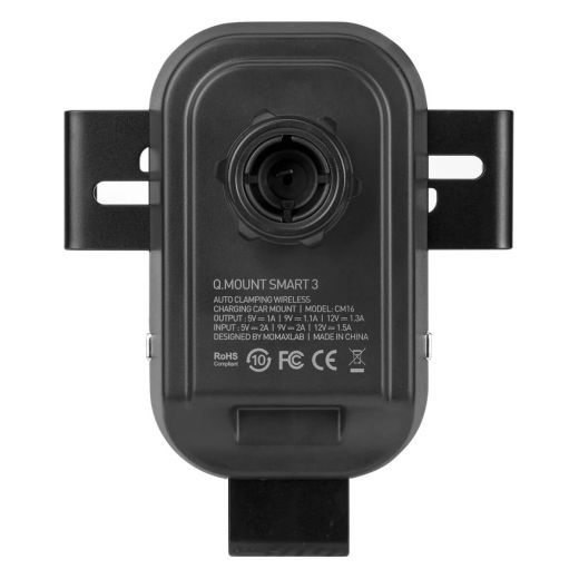 Автомобільний тримач із бездротовою зарядкою Momax Q.Mount 15W Smart 3 Auto Clamping Wireless Charging Car Mount