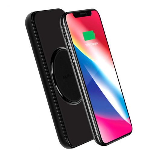 Повербанк MOMAX Q.Power 3 Wireless Charging Pad + Power Bank 10000mAh Black (IP83D)
