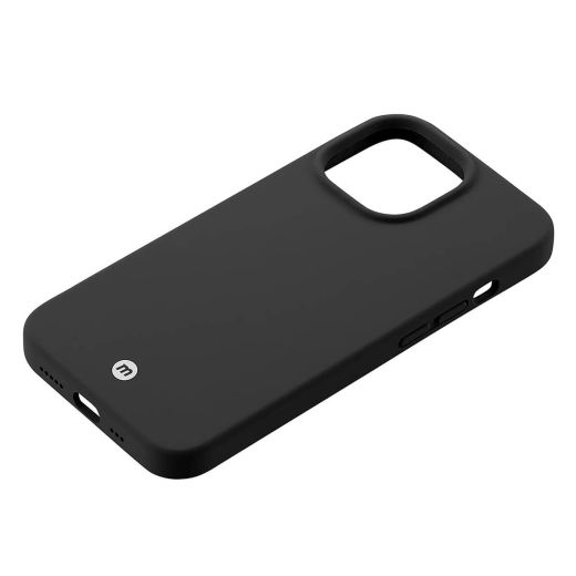 Силиконовый чехол Momax Silicone Case Magnetic Protective Case Black with MagSafe для iPhone 13 (MSAP21MD)