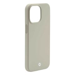 Силиконовый чехол Momax Silicone Case Magnetic Protective Case Beige with MagSafe для iPhone 13 Pro