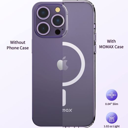 Чехол Momax Hybrid Case Magnetic Protective Case Transparent with MagSafe для iPhone 13 Pro