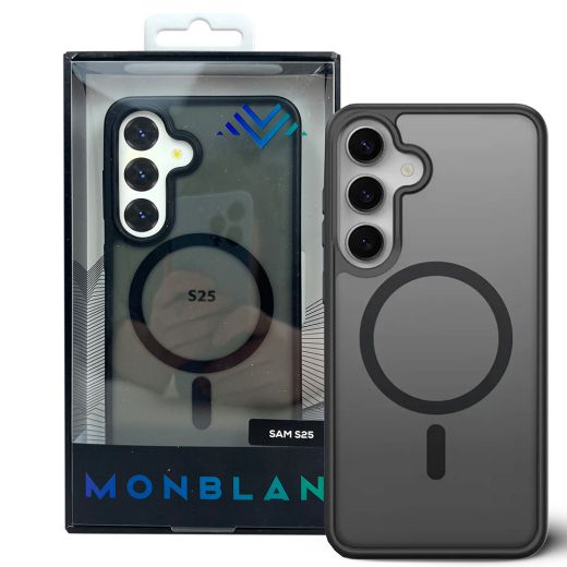 Матовий чохол Monblan Magnetic Matte Series Black для Samsung Galaxy S25 (MMMtS25)