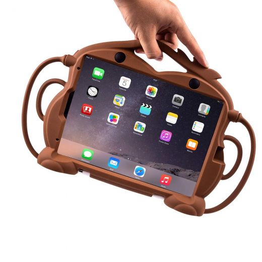 Детский противоударный чехол CasePro Monkey Brown для iPad Air 11” M2 | M3 (2024 | 2025) | Pro 11" M1 | M2 (2020-2022) | Air 10.9" 4 | 5