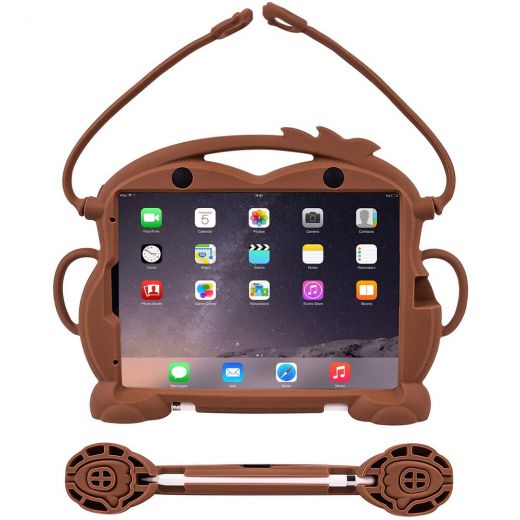 Детский противоударный чехол CasePro Monkey Brown для iPad Air 11” M2 | M3 (2024 | 2025) | Pro 11" M1 | M2 (2020-2022) | Air 10.9" 4 | 5