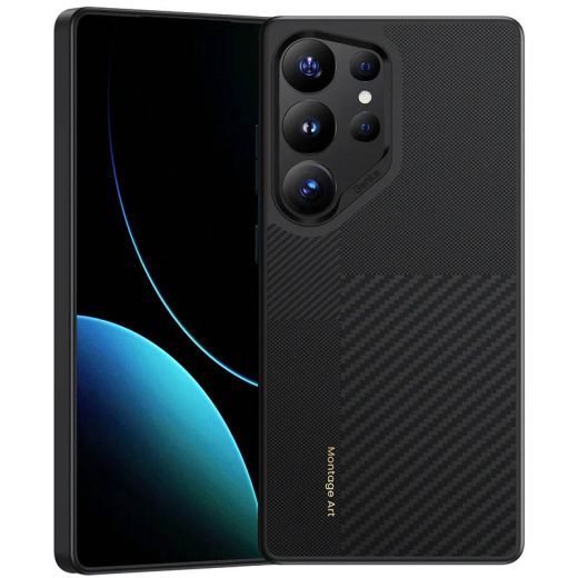 Карбоновый чехол Benks Montage ArmorPro Case Built with Kevlar для Samsung Galaxy S25 Ultra