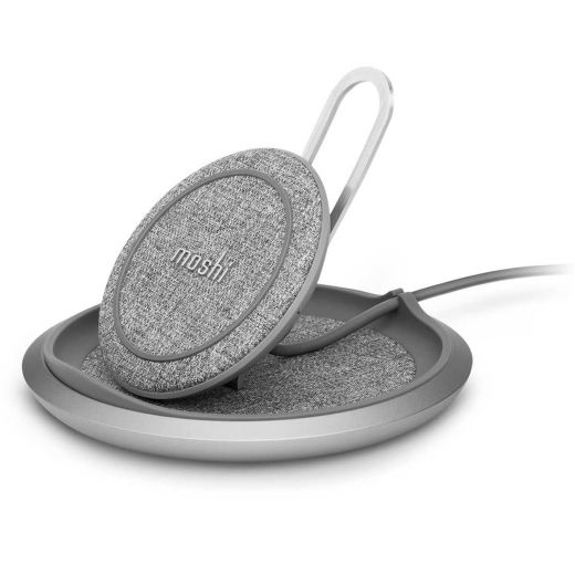 Беспроводная зарядка Moshi Lounge Q Wireless Charging Stand Nordic Gray (99MO022218)