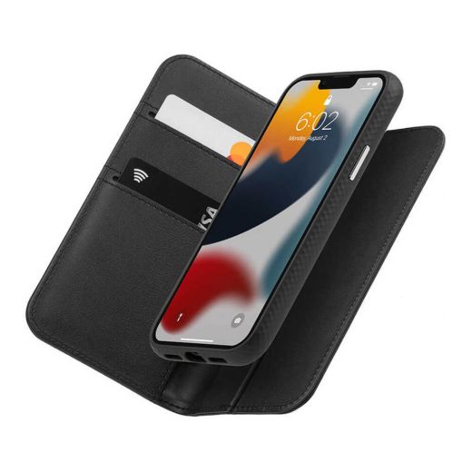 Чохол Moshi Overture Case with Detachable Magnetic Wallet Jet Black для iPhone 13 Pro (99MO133013)