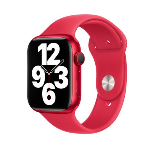 Оригинальный ремешок Apple Sport Band Size S/M (PRODUCT)Red для Apple Watch 49mm | 45mm | 44mm (MP7K3)