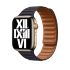 Оригинальный ремешок Apple Leather Link Size M | L Ink для Apple Watch 41mm | 40mm | 38mm (MP843)