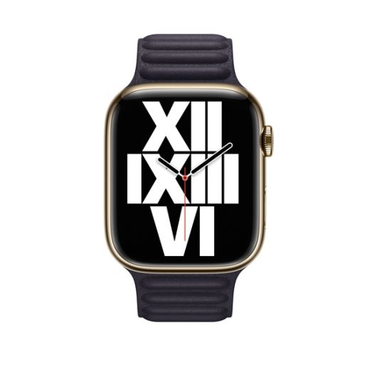 Оригінальний ремінець Apple Leather Link Size S | M Ink для Apple Watch 42mm | 41mm | 40mm | 38mm (MP833)
