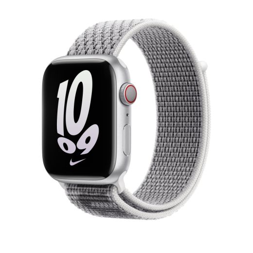 Оригинальный ремешок Apple Nike Sport Loop Summit White/Black для Apple Watch 49mm | 45mm | 44mm | 42mm (MPJ03)