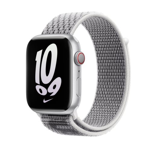 Оригінальний ремінець Apple Nike Sport Loop Summit White/Black для Apple Watch 42mm | 41mm | 40mm | 38mm (MPHV3)
