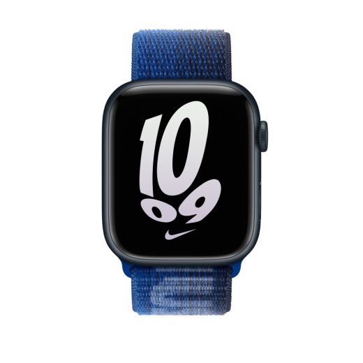 Оригинальный ремешок Apple Nike Sport Loop Game Royal/Midnight Navy для Apple Watch 49mm | 45mm | 44mm | 42mm (MPJ33)