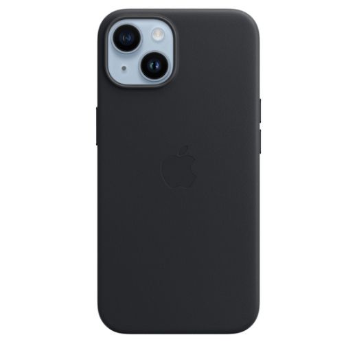 Чехол CasePro Leather Case with MagSafe Midnight для iPhone 14 Plus