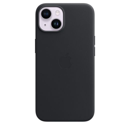 Чехол CasePro Leather Case with MagSafe Midnight для iPhone 14 Plus