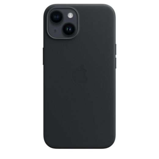Чехол CasePro Leather Case with MagSafe Midnight для iPhone 14 Plus