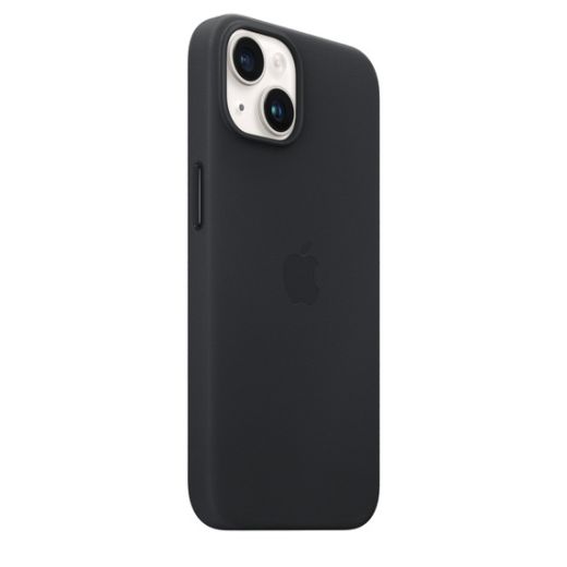 Оригінальний шкіряний чохол Apple Leather Case with MagSafe Midnight для iPhone 14 (MPP43)