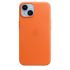 Оригинальный кожаный чехол Apple Leather Case with MagSafe Orange для iPhone 14 (MPP83)