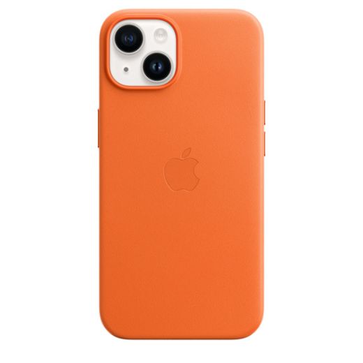 Чехол CasePro Leather Case with MagSafe Orange для iPhone 14 Plus