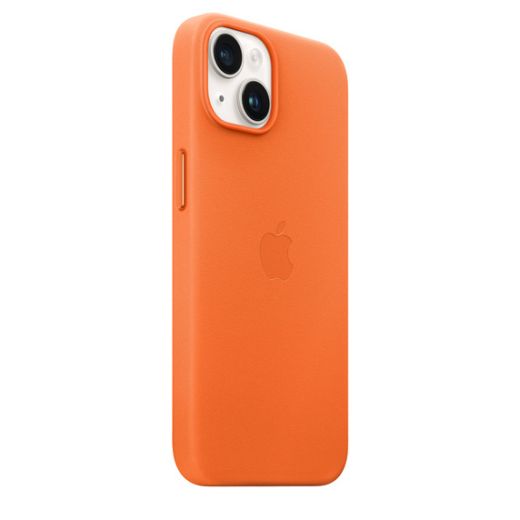 Чохол CasePro Leather Case with MagSafe Orange для iPhone 14 Plus