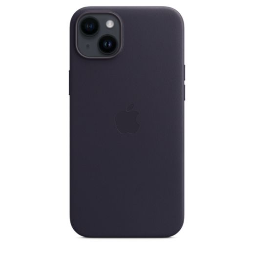 Оригинальный кожаный чехол Apple Leather Case with MagSafe Ink для iPhone 14 Plus (MPPC3)