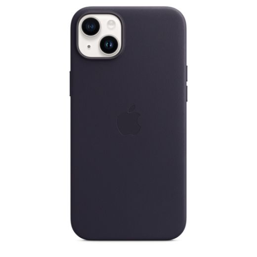 Оригинальный кожаный чехол Apple Leather Case with MagSafe Ink для iPhone 14 Plus (MPPC3)