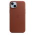 Оригинальный кожаный чехол Apple Leather Case with MagSafe Umber для iPhone 14 Plus (MPPD3)