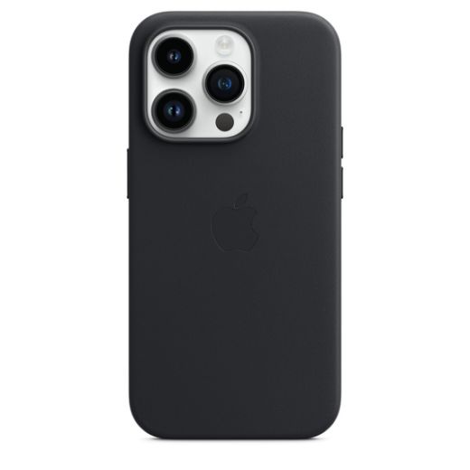 Чехол CasePro Leather Case with MagSafe Midnight для iPhone 14 Pro
