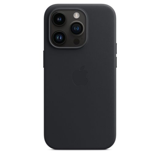 Чехол CasePro Leather Case with MagSafe Midnight для iPhone 14 Pro