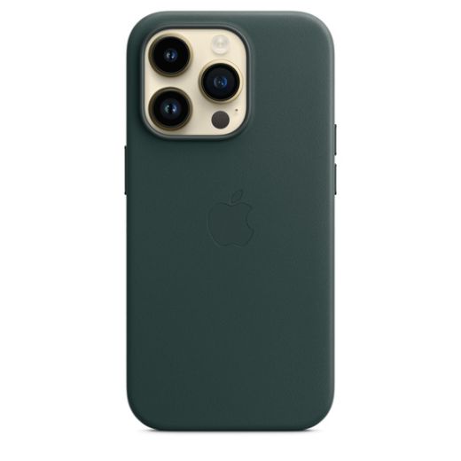 Чехол CasePro Leather Case with MagSafe Forest Green для iPhone 14 Pro