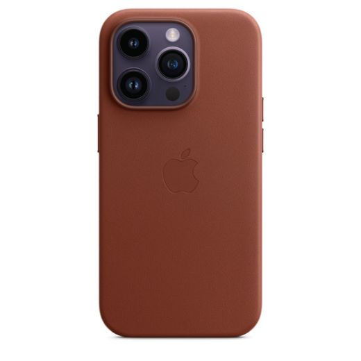 Чехол CasePro Leather Case with MagSafe Umber для iPhone 14 Pro