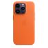 Чехол CasePro Leather Case with MagSafe Orange для iPhone 14 Pro