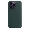 Оригинальный кожаный чехол Apple Leather Case with MagSafe Forest Green для iPhone 14 Pro Max (MPPN3)