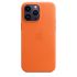 Чехол CasePro Leather Case with MagSafe Orange для iPhone 14 Pro Max