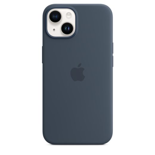 Силиконовый чехол CasePro Silicone Case Storm Blue для iPhone 14