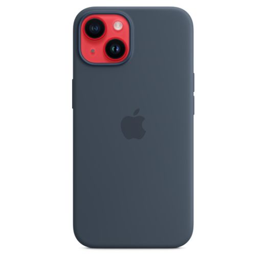 Силиконовый чехол CasePro Silicone Case with MagSafe Storm Blue для iPhone 14