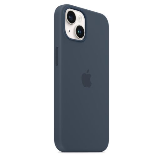 Силиконовый чехол CasePro Silicone Case with MagSafe Storm Blue для iPhone 14