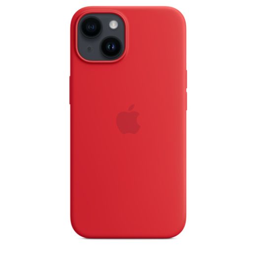 Оригинальный силиконовый чехол Apple Silicone Case with MagSafe (PRODUCT) Red для iPhone 14 (MPRW3)