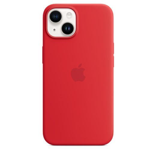 Силиконовый чехол CasePro Silicone Case with MagSafe Red для iPhone 15